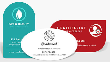 Die Cut Business Cards